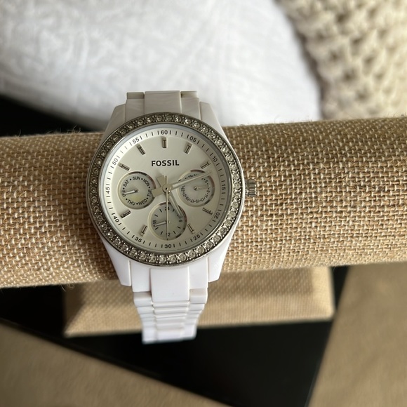 Fossil Stella Day Watch Women Silver Tone - Picture 4 of 7
